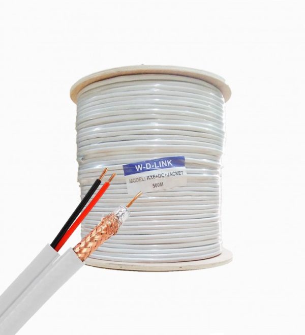 CABLE DOUBLE BLANC AVEC JACKET KX6A