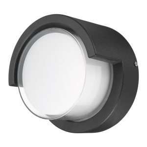 UBANYA APPLIQUE LED DEXTERIEUR ROND  7W 4000K GRIS FONCE