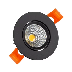 UBERT SPOT LED COB A ENCASTRER ROND 3W NOIR 4000K