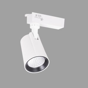 ESCADA SPOT SUR RAIL LED  ORIENTABLE ROND BLANC 30W 4000K