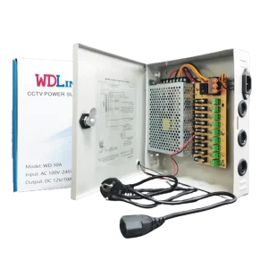 ADAPTATEUR ALIMENTATION WD 12V 8A 8CH