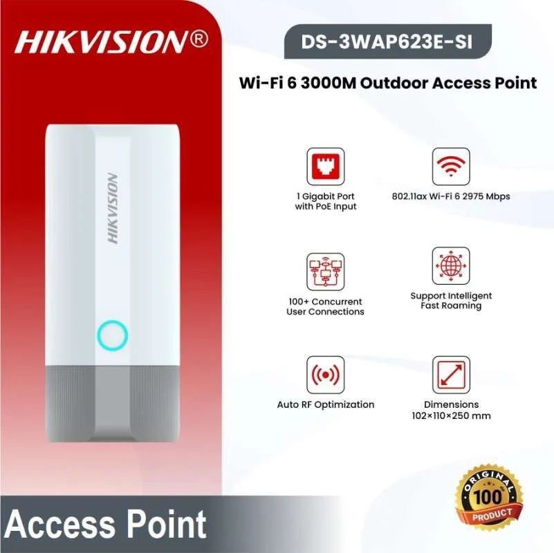 Hikvision DS-3WAP623E-SI WiFi 6 Outdoor