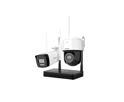 KIT WIFI IP 4MP NVR+1BULLET+1 PT DOME - NKS424W03H