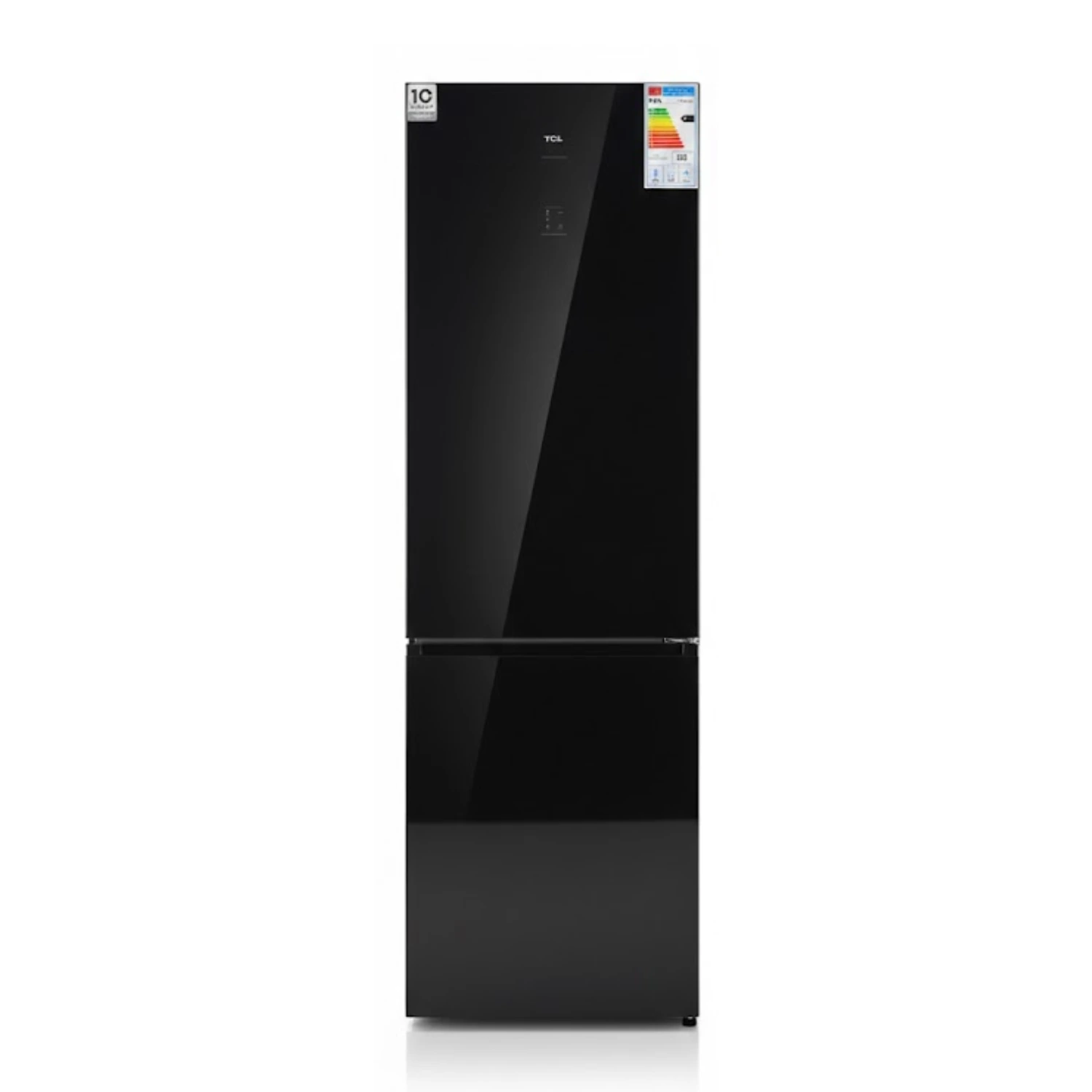 RÉFRIGÉRATEUR TCL COMBINÉ VERRE NOIR 410 L NETTE