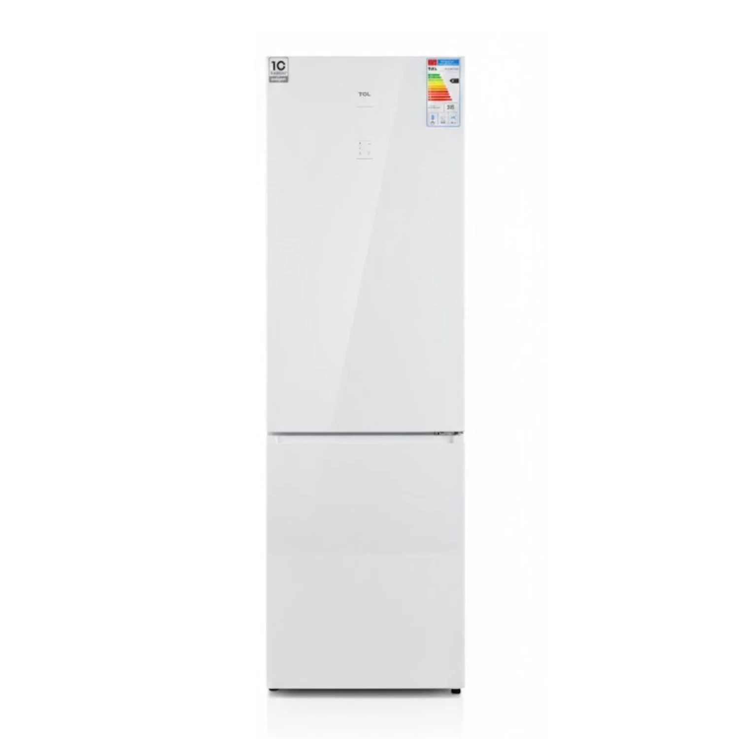 RÉFRIGÉRATEUR TCL COMBINÉ VERRE BLANC 410 L NET